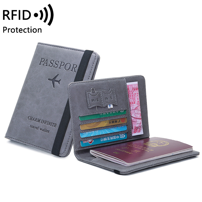Travel Accessories Wallet - Tempat Paspor Kulit PU Uniseks -