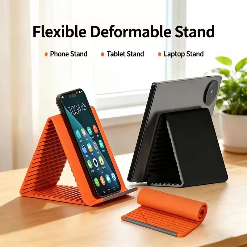 Travel Accessories Organizer - Penyangga Ponsel Portabel Silikon, Dudukan Tablet