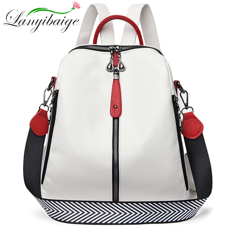 Travel Accessories Holder - Ransel Fashion ransel kulit lembut wanita