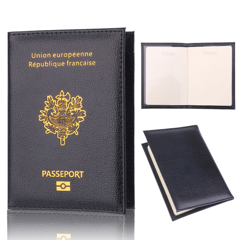 Travel Accessories Wallet - Casing penutup tempat paspor kulit Pu