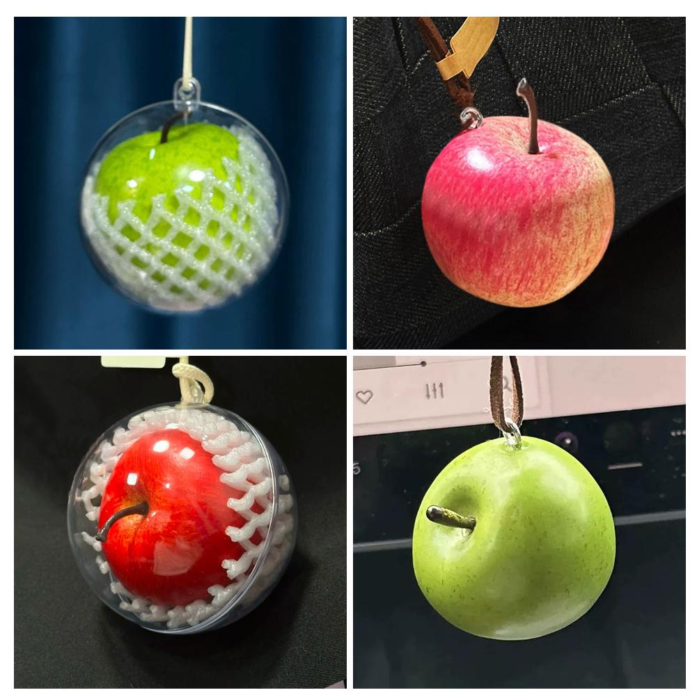 Travel Accessories Meaning - Gantungan Kunci Buah Apel Realistis yang