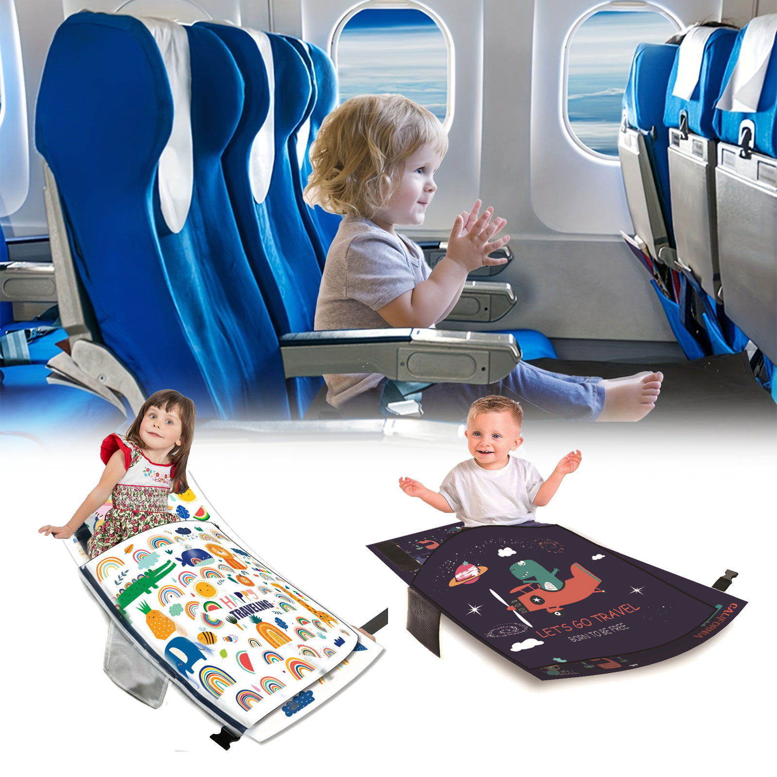 Travel Accessories Plane - Kasur pesawat anak portabel, tempat tidur