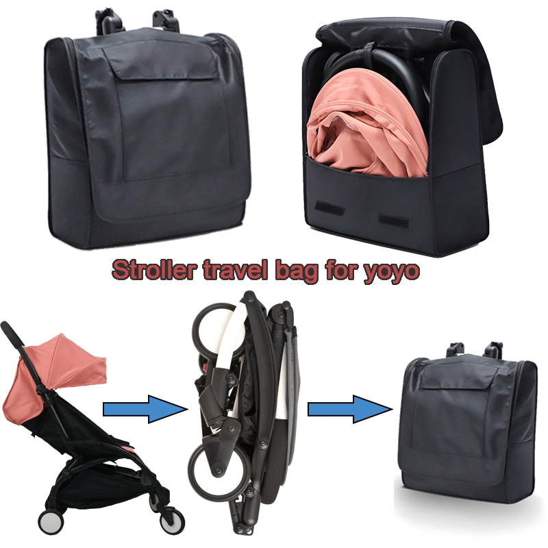 Travel Accessories Plane - Tas punggung perjalanan kereta bayi hitam
