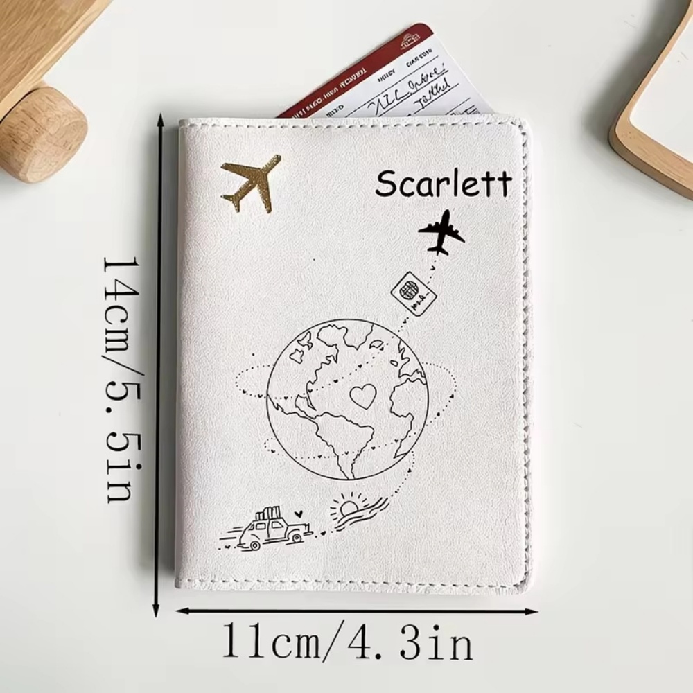 Sampul Paspor dengan Teks Nama - Travel Accessories Plane ulasan dan harga