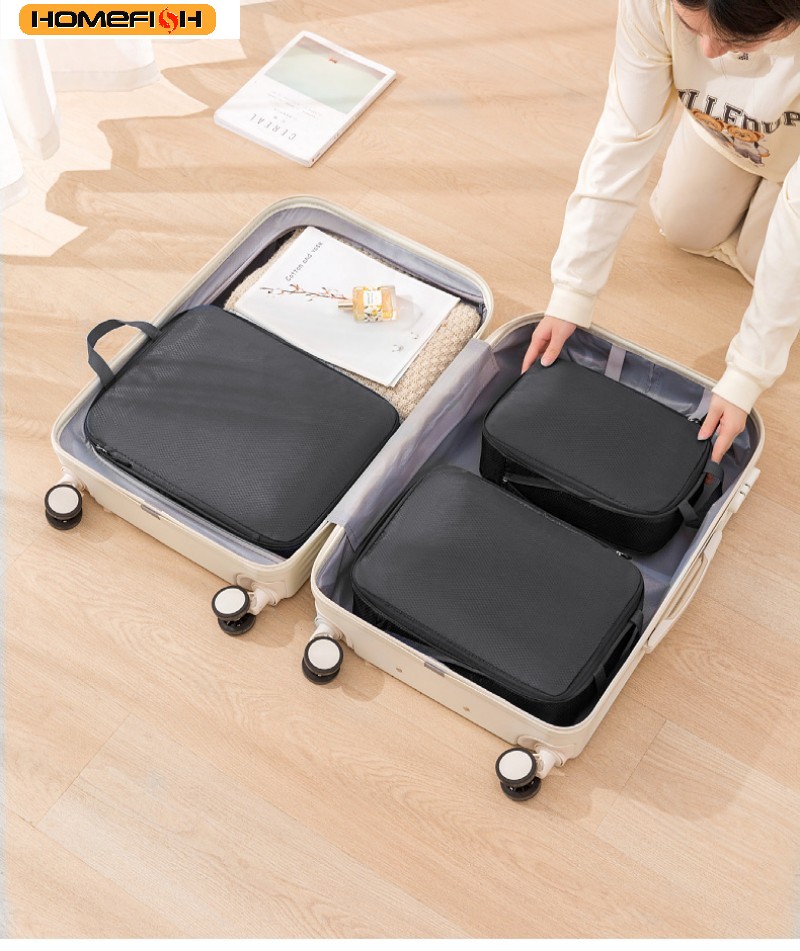 HOMEFISH 3Pcs/Set Tas Penyimpa - Travel Packing Cube ulasan dan harga