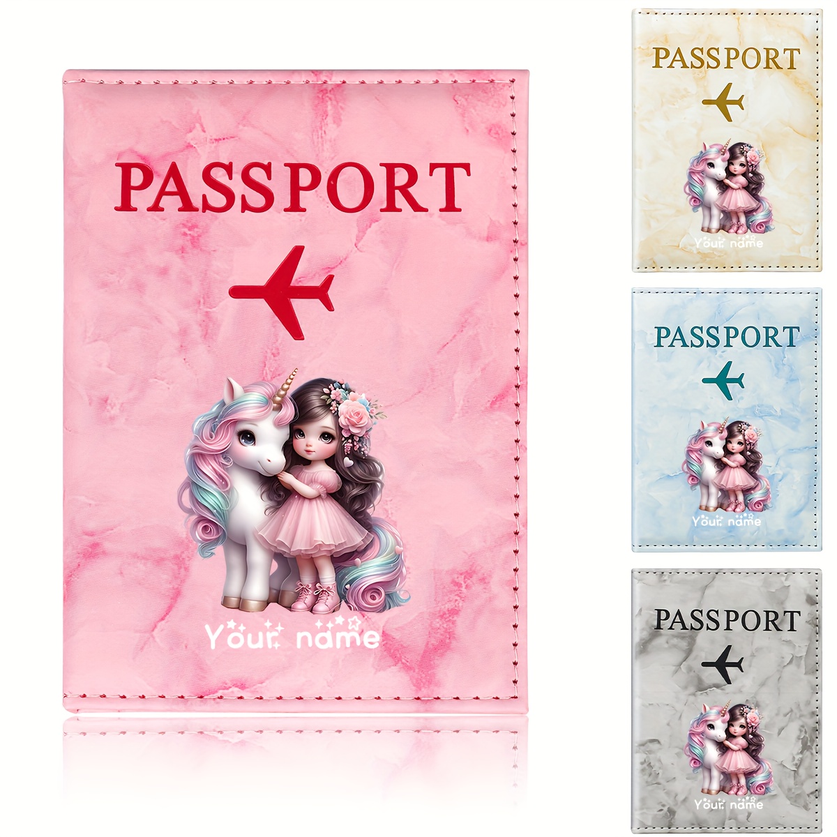 Tempat Paspor PU Pola Unicorn  - Travel Accessories Plane ulasan dan harga