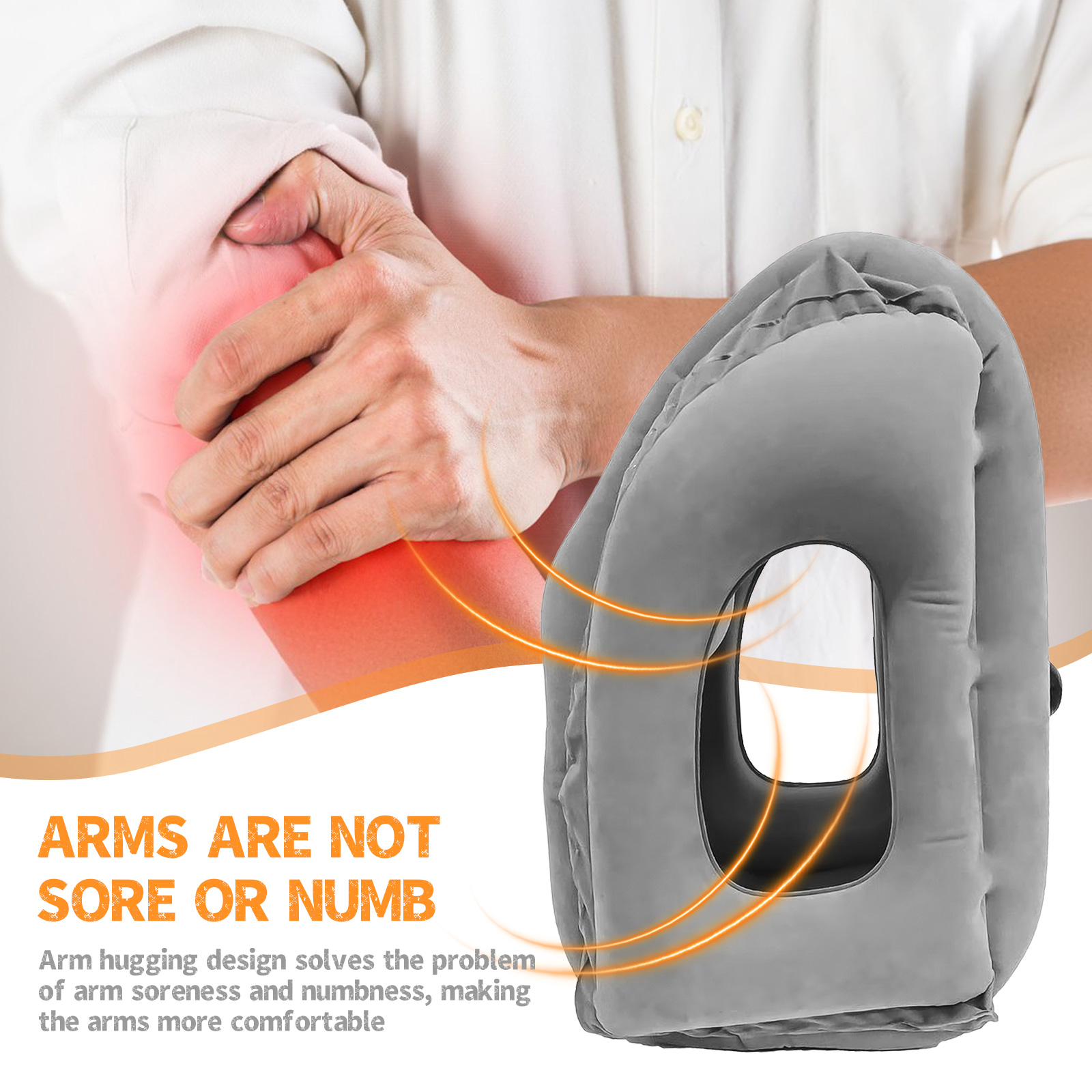 Bantal perjalanan tiup 1 buah, - Travel Accessories Plane ulasan dan harga