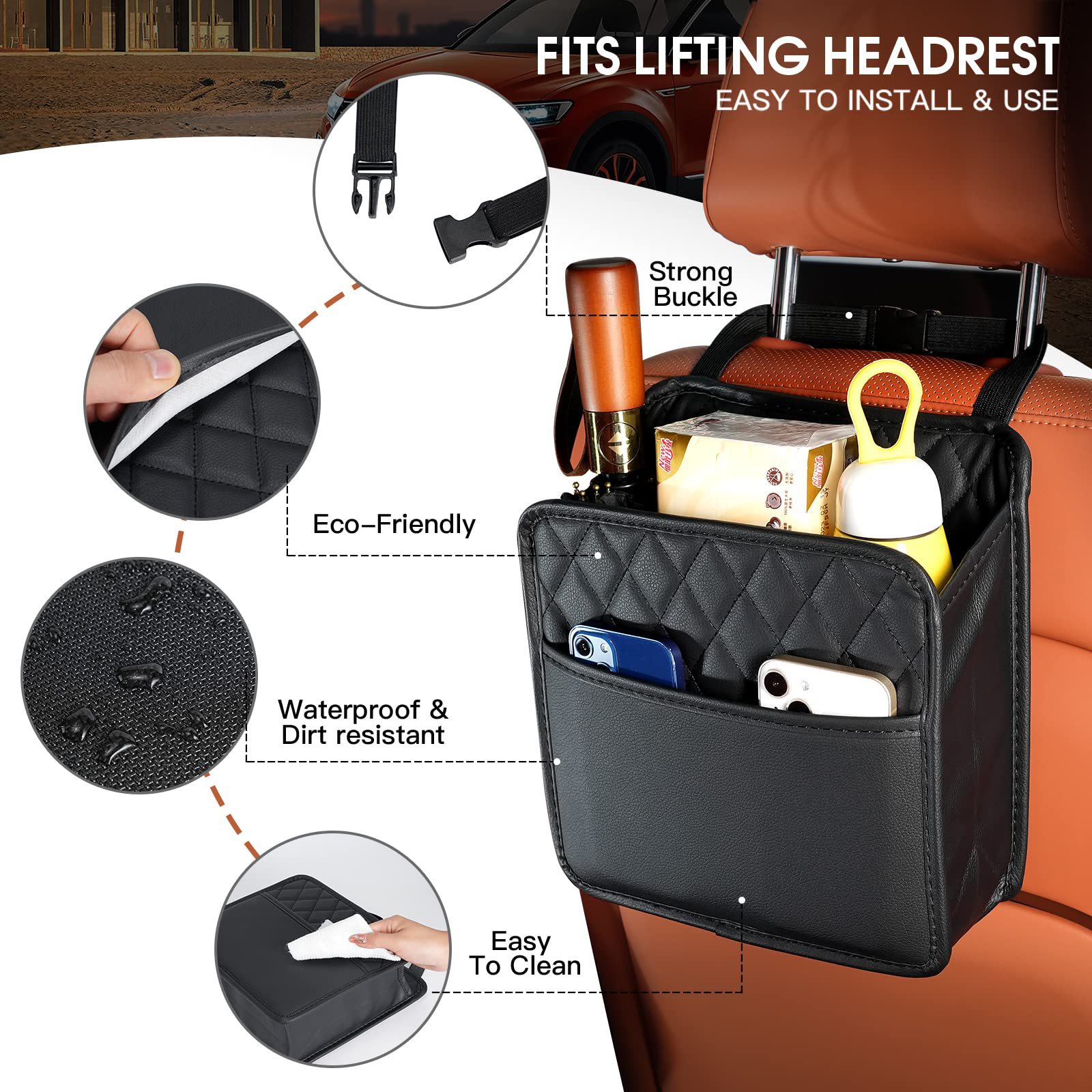 Kantong Penyimpanan Gantung un - Car Seat Travel Bag ulasan dan harga
