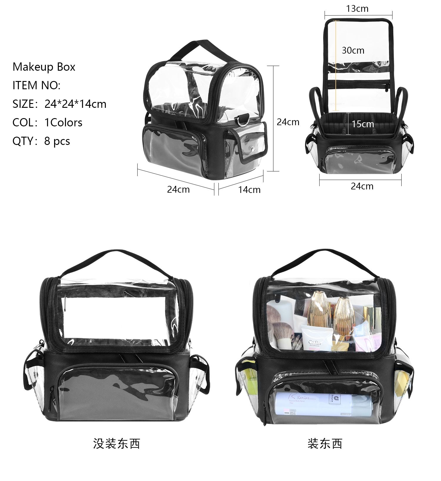 Tas kuas rias wajah, tas penga - Travel Accessories Holder ulasan dan harga