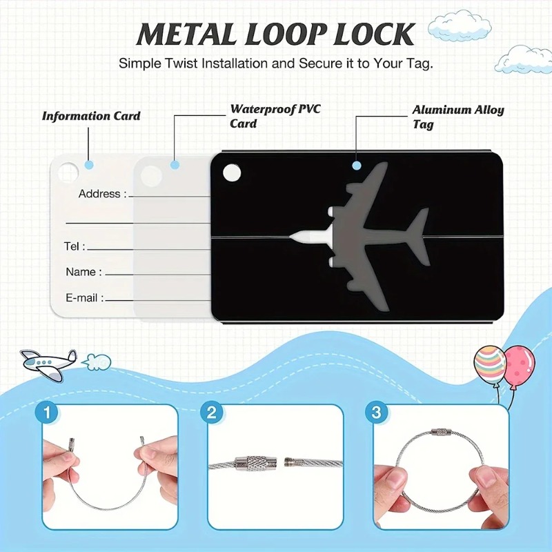 Tag Bagasi Perjalanan dari Pad - Travel Accessories Plane ulasan dan harga