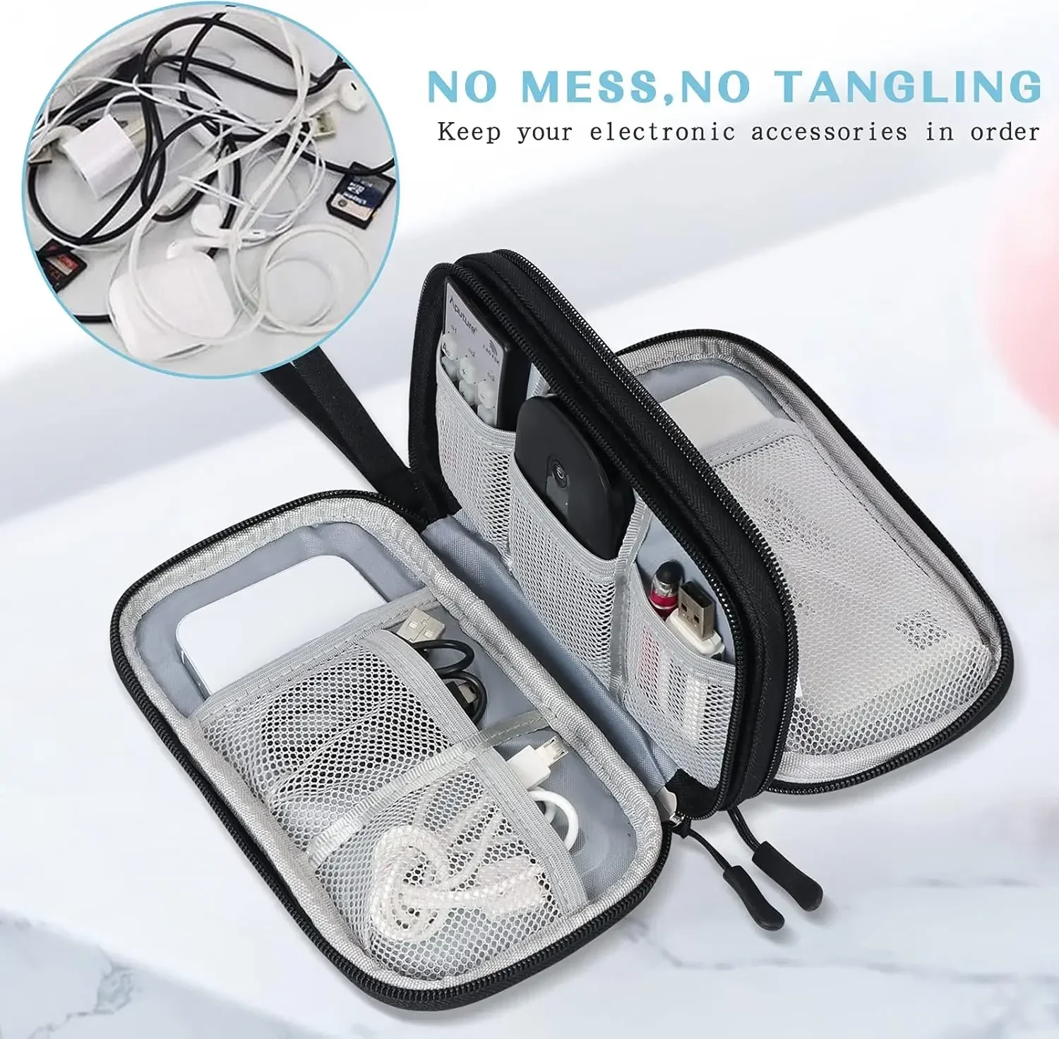 Tas Kabel Perjalanan, Kantong  - Travel Accessories Organizer ulasan dan harga