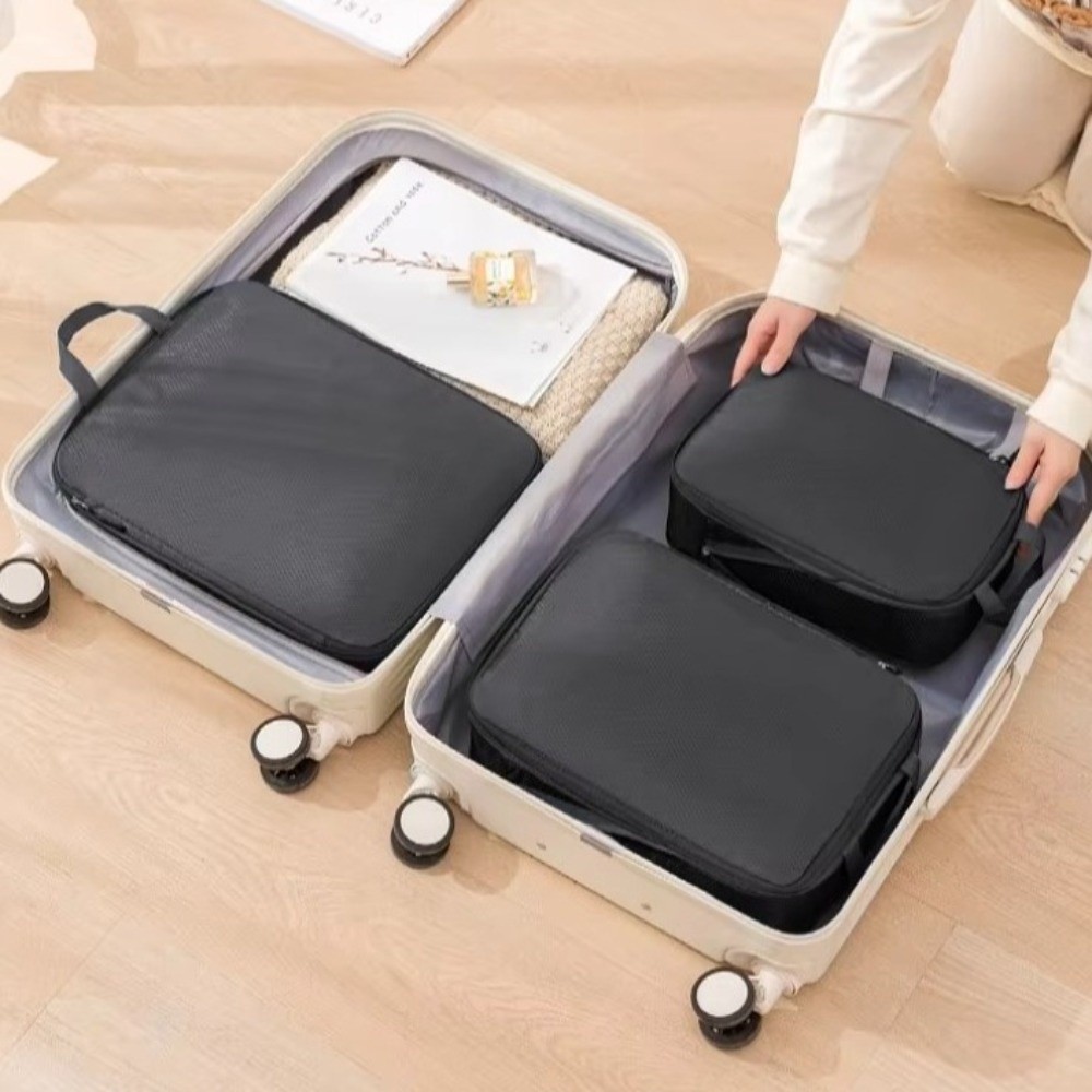 3 pcs/set Kubus Pengemas Kompr - Travel Packing Cube ulasan dan harga