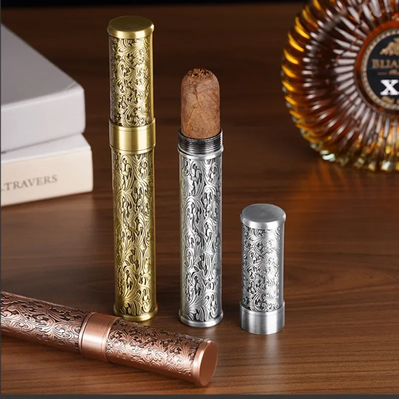 Humidor Cerutu Logam Portabel  - Travel Accessories Youtube ulasan dan harga