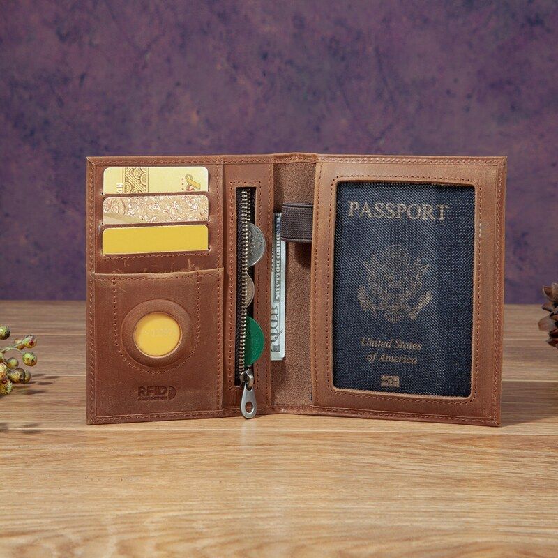 Dompet Paspor Kulit Unisex Mod - Travel Accessories Wallet ulasan dan harga