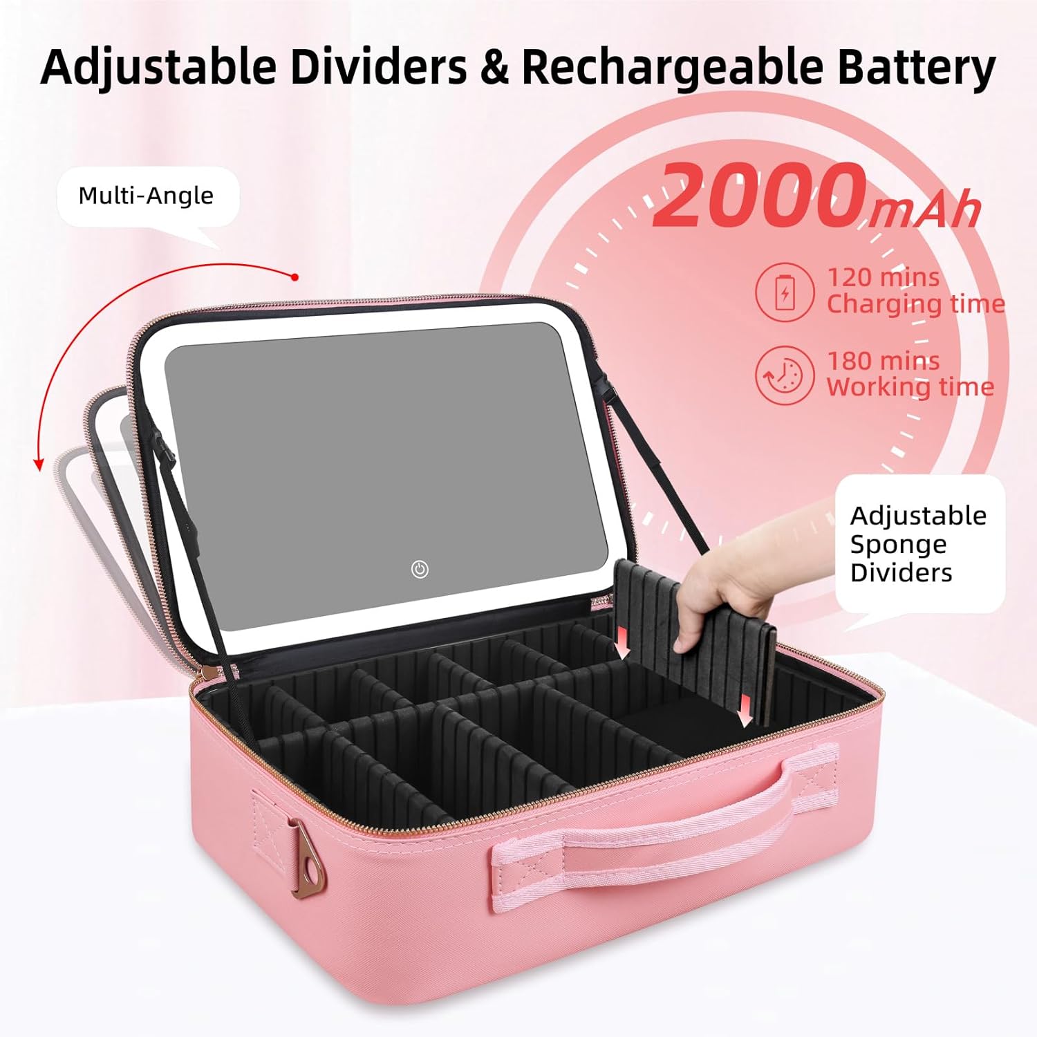 Tas Makeup Kapasitas Besar 15' - Travel Accessories Organizer ulasan dan harga
